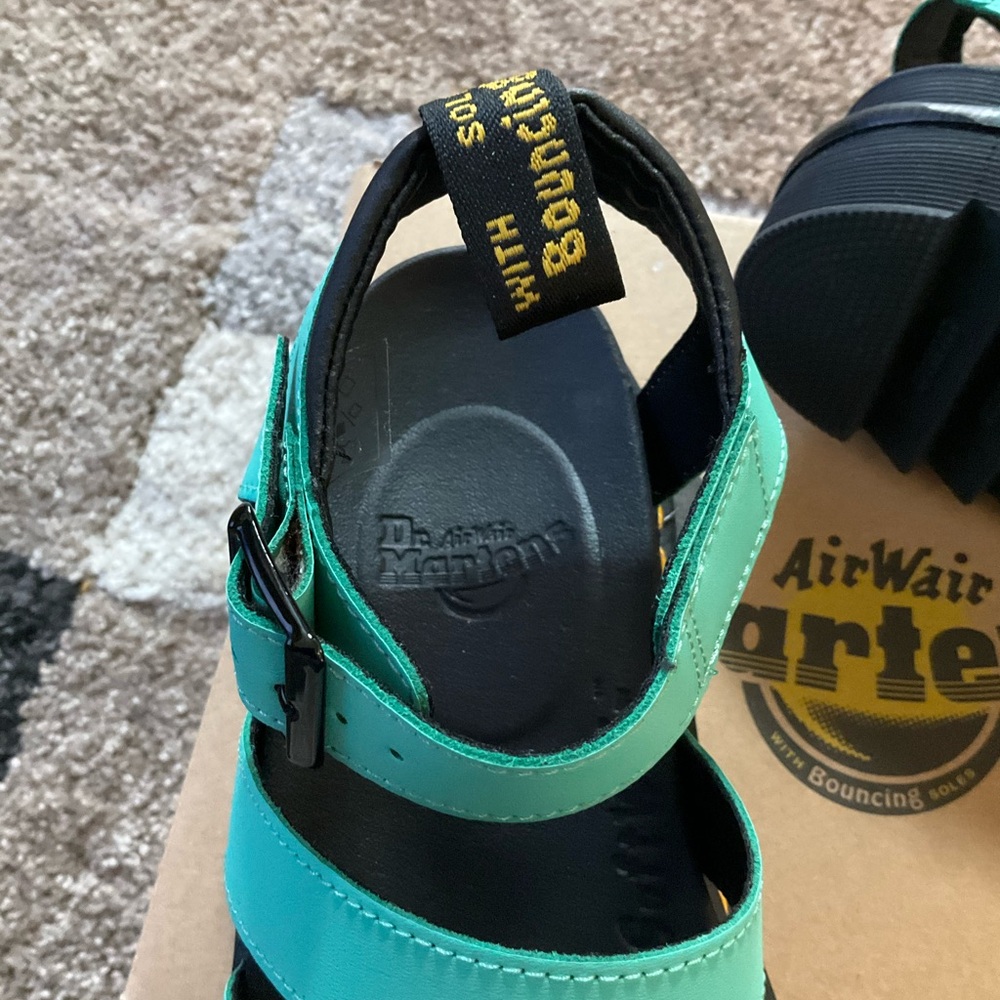 Dr. Martens Teal Aqua Strappy Sandals - Picture 6 of 6